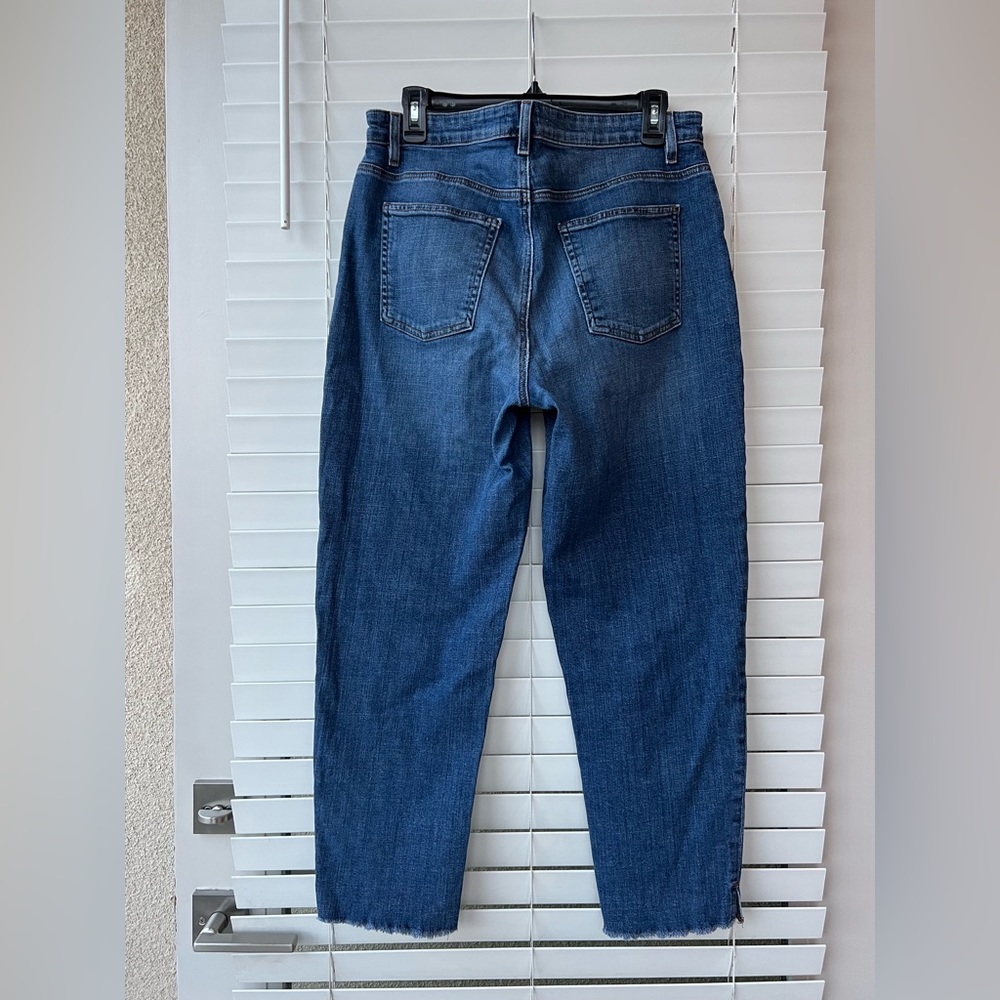 Eileen Fisher Women's Blue Organic Cotton Blend Crop Jeans Size 10 R5BD - Picture 5 of 10